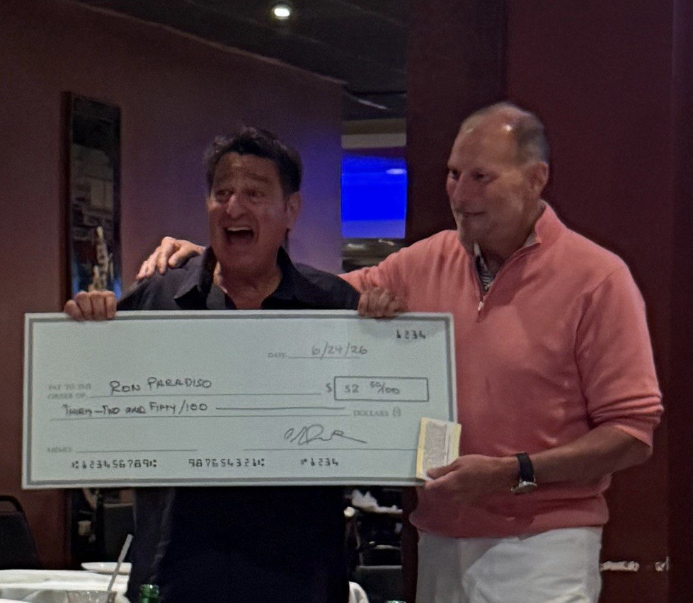 SuperRon receives his $32.50 check
